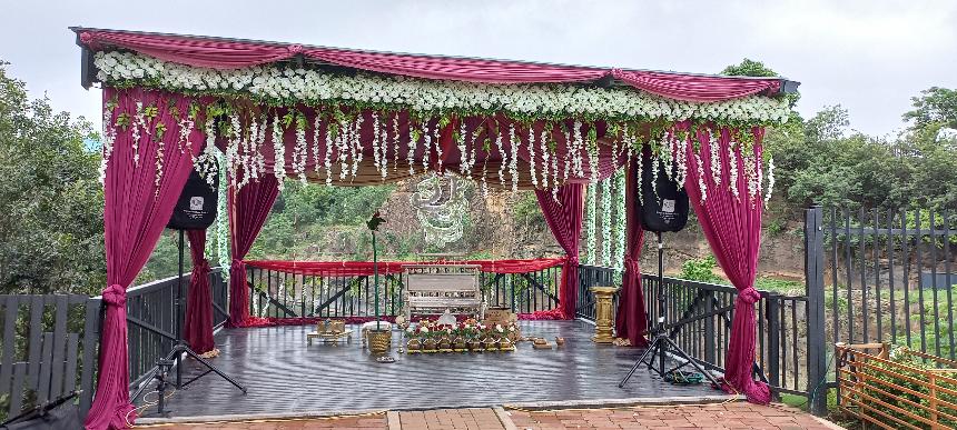 20 on barham hindu wedding tamil, outside deck