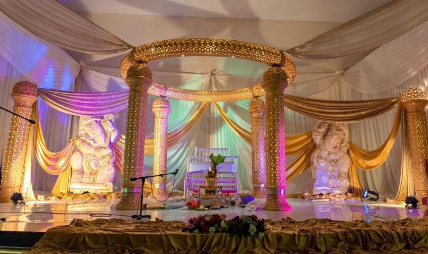  crown jewel mandap- orient hall durban- weddings done at orient hall